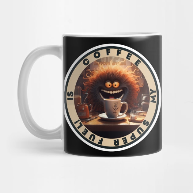 Coffee Is My Super Fuel! Barista Coffee Lover by Positive Designer